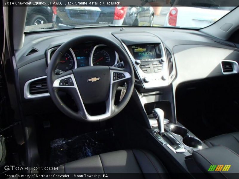 Black Granite Metallic / Jet Black 2014 Chevrolet Equinox LT AWD