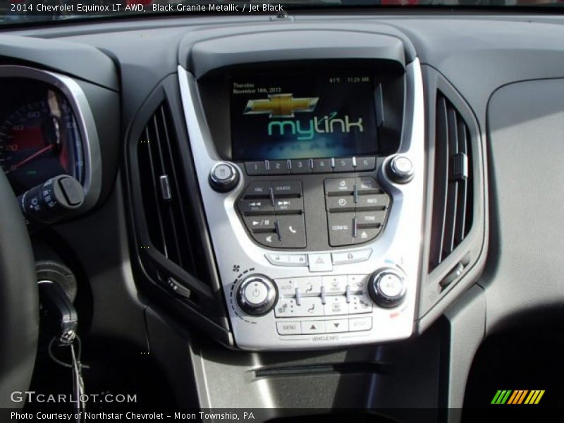 Black Granite Metallic / Jet Black 2014 Chevrolet Equinox LT AWD