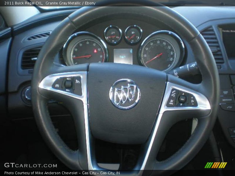 Granite Gray Metallic / Ebony 2011 Buick Regal CXL