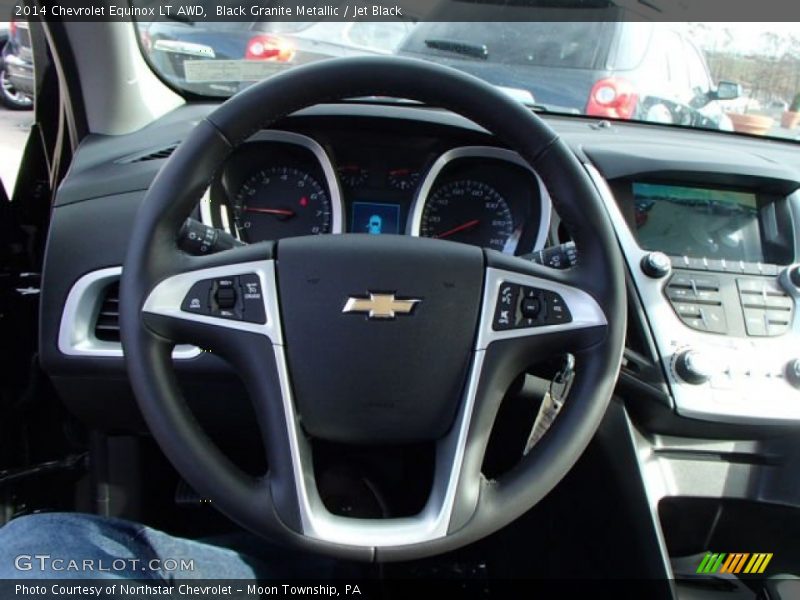 Black Granite Metallic / Jet Black 2014 Chevrolet Equinox LT AWD