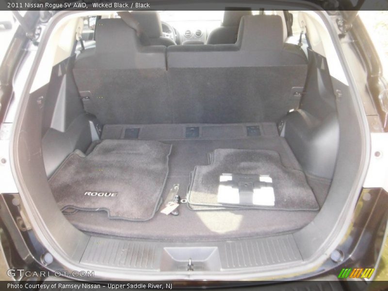 Wicked Black / Black 2011 Nissan Rogue SV AWD