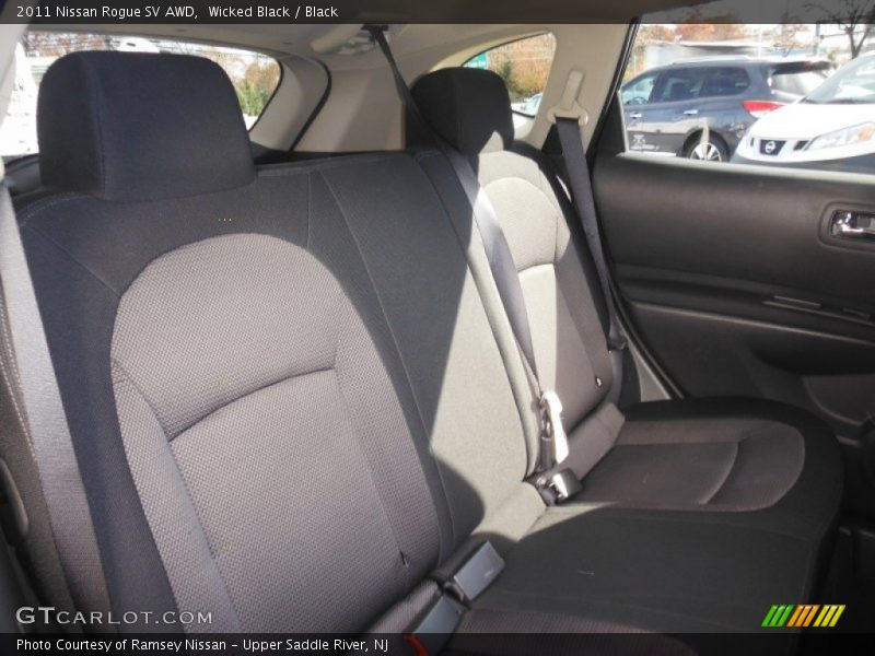 Wicked Black / Black 2011 Nissan Rogue SV AWD