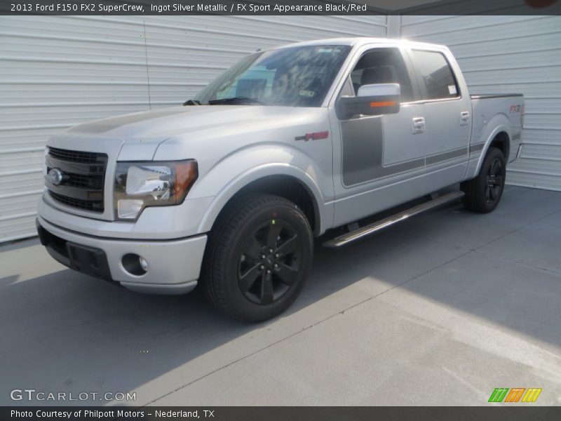 Ingot Silver Metallic / FX Sport Appearance Black/Red 2013 Ford F150 FX2 SuperCrew