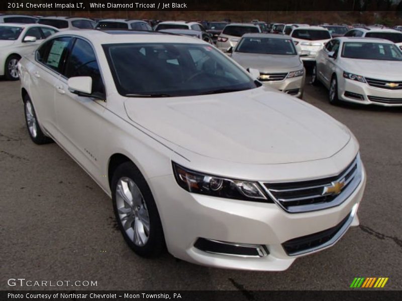 White Diamond Tricoat / Jet Black 2014 Chevrolet Impala LT