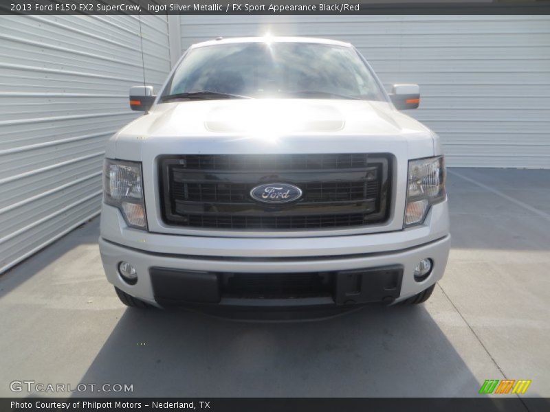 Ingot Silver Metallic / FX Sport Appearance Black/Red 2013 Ford F150 FX2 SuperCrew