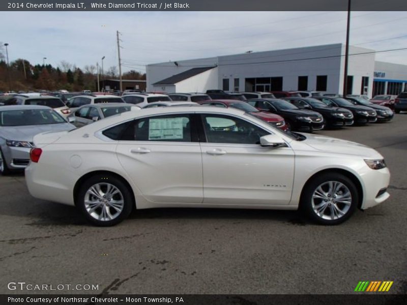 White Diamond Tricoat / Jet Black 2014 Chevrolet Impala LT