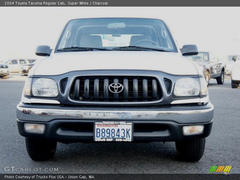 Super White / Charcoal 2004 Toyota Tacoma Regular Cab
