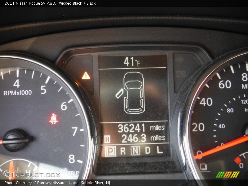 Wicked Black / Black 2011 Nissan Rogue SV AWD