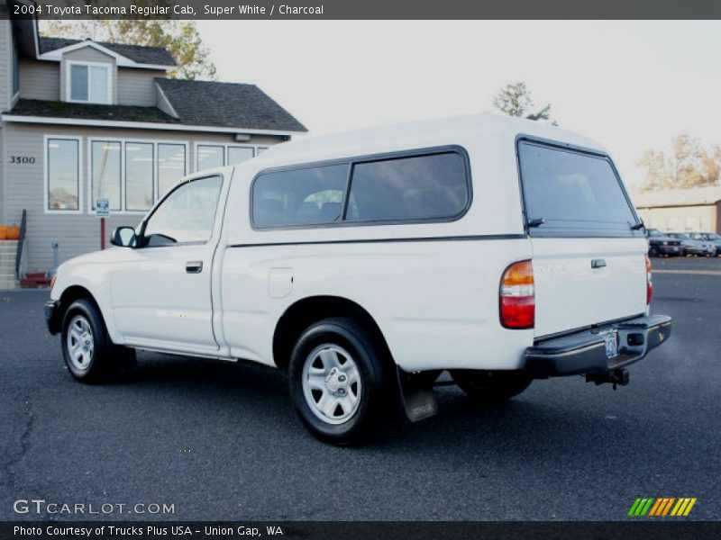 Super White / Charcoal 2004 Toyota Tacoma Regular Cab