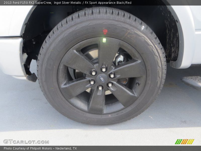 Ingot Silver Metallic / FX Sport Appearance Black/Red 2013 Ford F150 FX2 SuperCrew