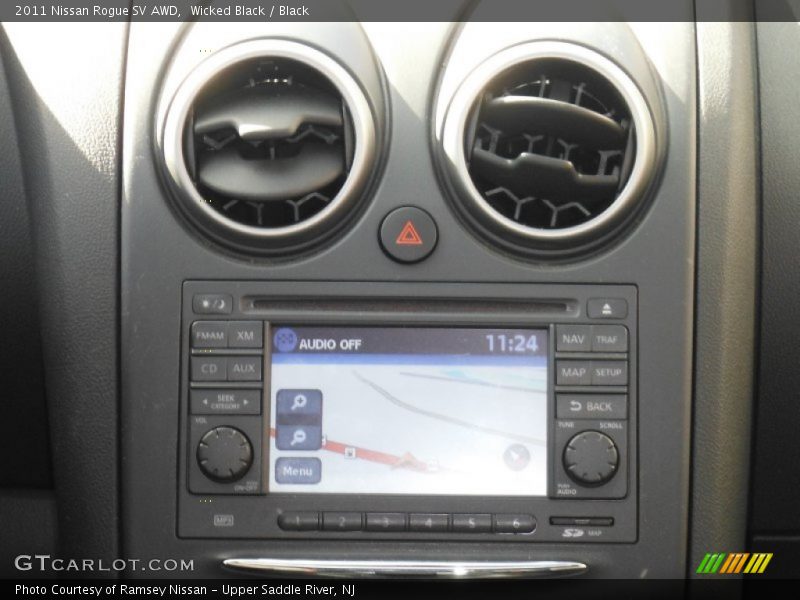 Wicked Black / Black 2011 Nissan Rogue SV AWD