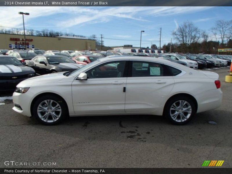 White Diamond Tricoat / Jet Black 2014 Chevrolet Impala LT