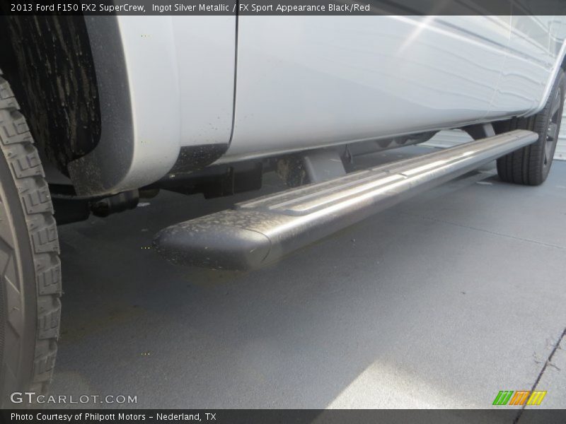 Ingot Silver Metallic / FX Sport Appearance Black/Red 2013 Ford F150 FX2 SuperCrew