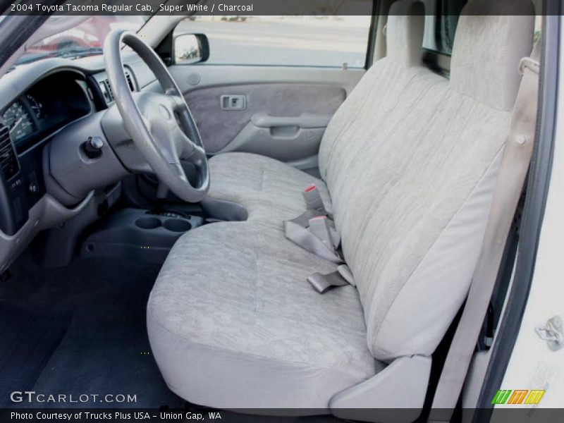 Super White / Charcoal 2004 Toyota Tacoma Regular Cab