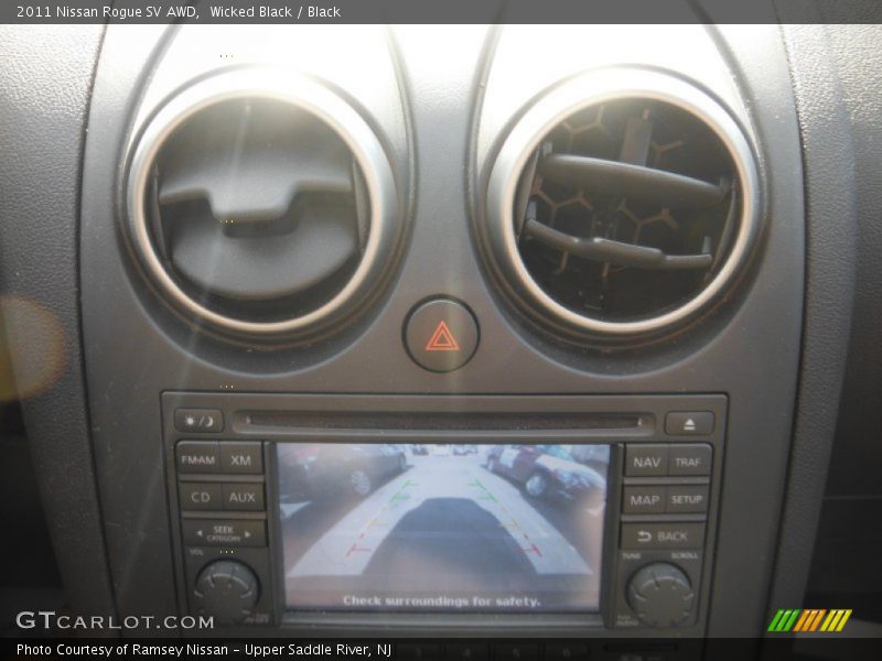 Wicked Black / Black 2011 Nissan Rogue SV AWD