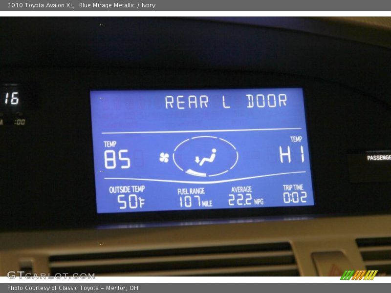 Blue Mirage Metallic / Ivory 2010 Toyota Avalon XL