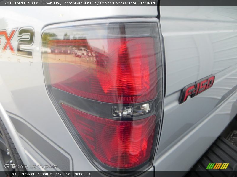 Ingot Silver Metallic / FX Sport Appearance Black/Red 2013 Ford F150 FX2 SuperCrew