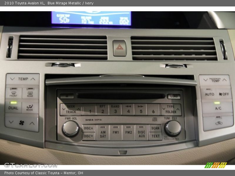 Blue Mirage Metallic / Ivory 2010 Toyota Avalon XL