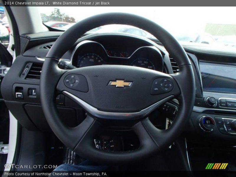 White Diamond Tricoat / Jet Black 2014 Chevrolet Impala LT
