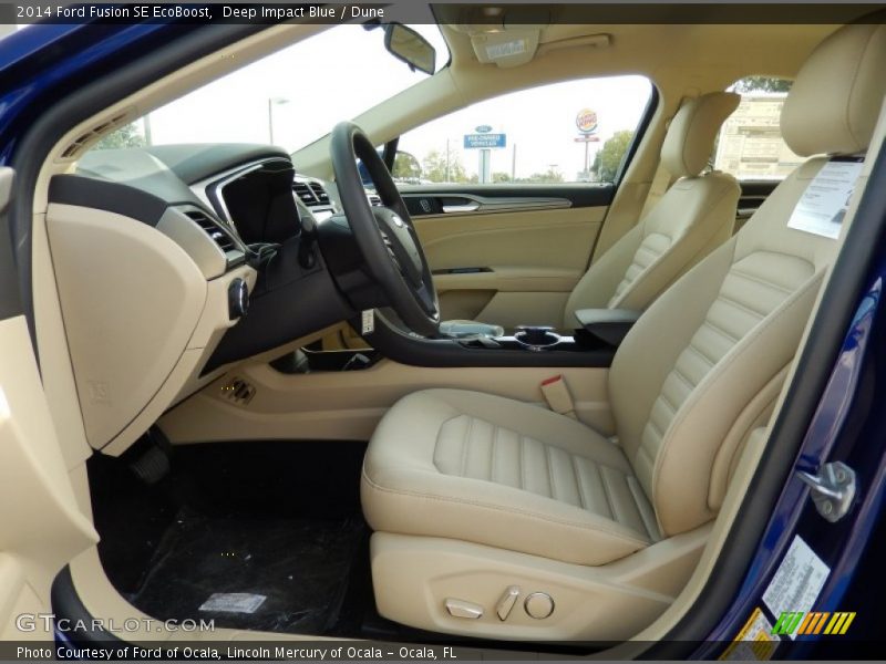 Front Seat of 2014 Fusion SE EcoBoost