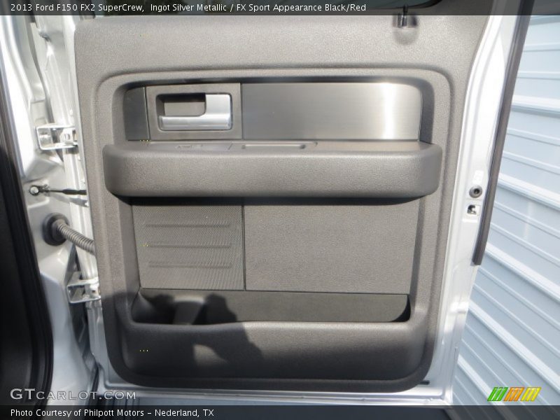 Ingot Silver Metallic / FX Sport Appearance Black/Red 2013 Ford F150 FX2 SuperCrew