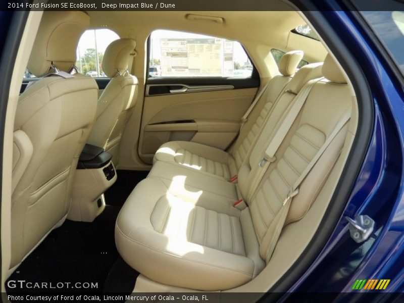 Rear Seat of 2014 Fusion SE EcoBoost