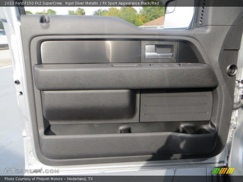 Ingot Silver Metallic / FX Sport Appearance Black/Red 2013 Ford F150 FX2 SuperCrew