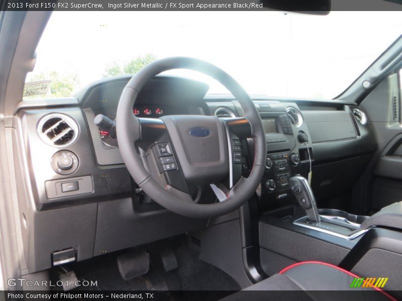 Ingot Silver Metallic / FX Sport Appearance Black/Red 2013 Ford F150 FX2 SuperCrew