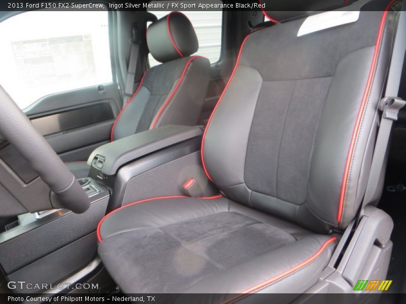 Ingot Silver Metallic / FX Sport Appearance Black/Red 2013 Ford F150 FX2 SuperCrew