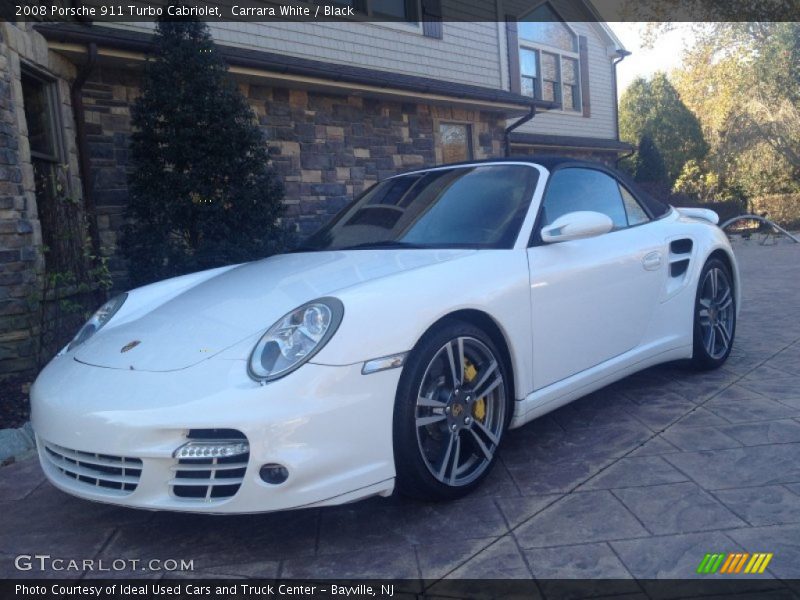 Carrara White / Black 2008 Porsche 911 Turbo Cabriolet