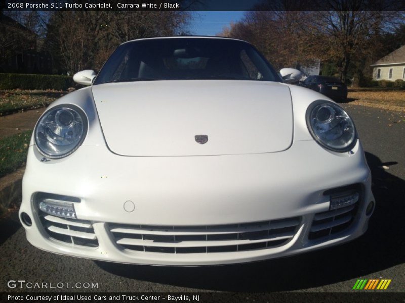 Carrara White / Black 2008 Porsche 911 Turbo Cabriolet