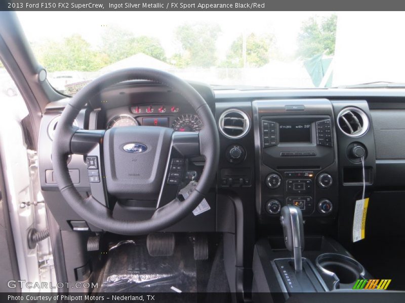 Ingot Silver Metallic / FX Sport Appearance Black/Red 2013 Ford F150 FX2 SuperCrew