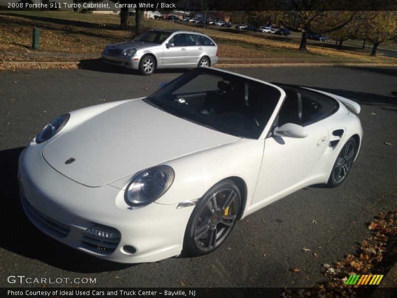 Carrara White / Black 2008 Porsche 911 Turbo Cabriolet