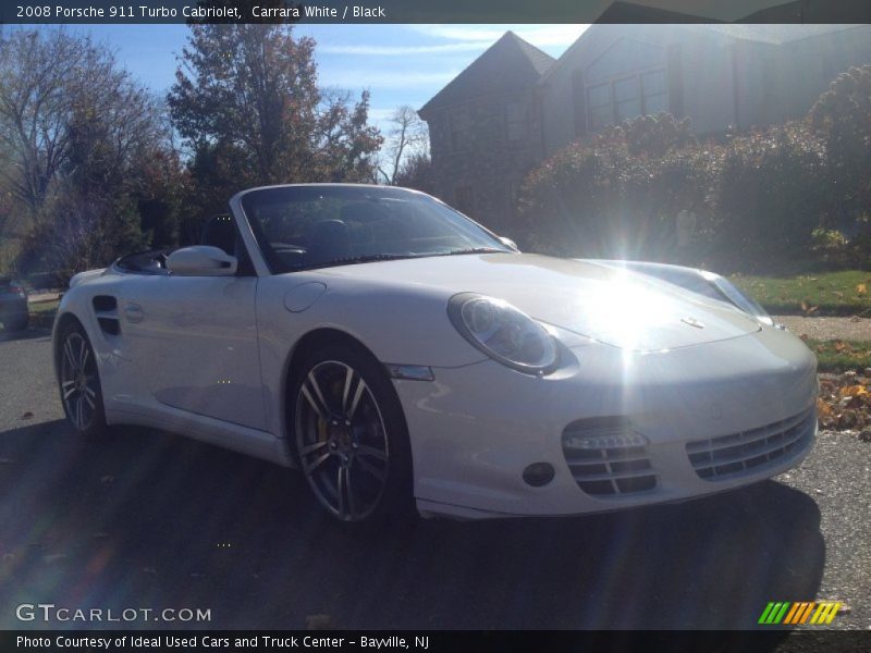 Carrara White / Black 2008 Porsche 911 Turbo Cabriolet