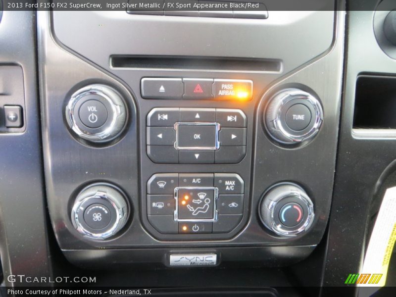 Ingot Silver Metallic / FX Sport Appearance Black/Red 2013 Ford F150 FX2 SuperCrew