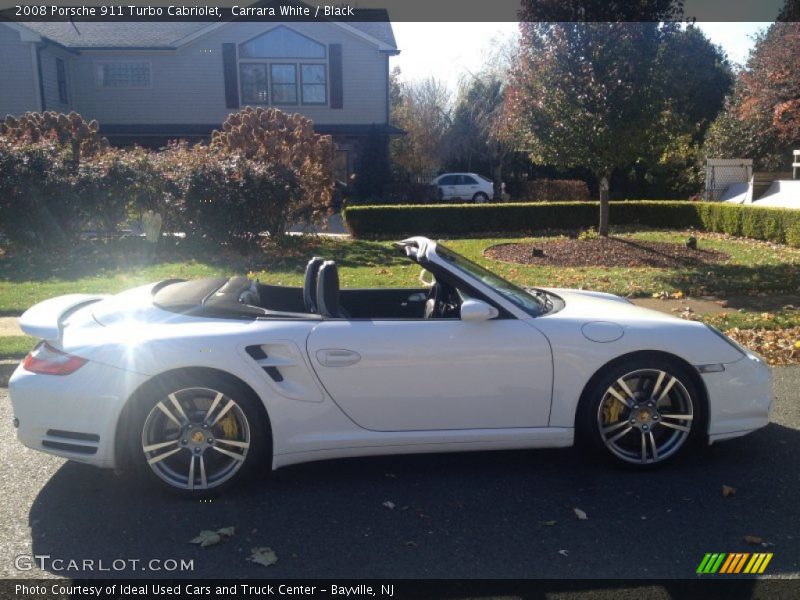 Carrara White / Black 2008 Porsche 911 Turbo Cabriolet