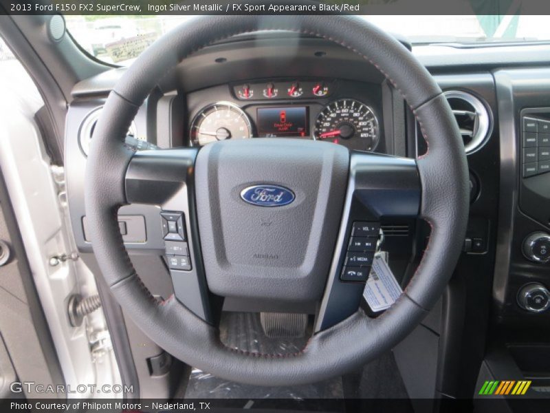 Ingot Silver Metallic / FX Sport Appearance Black/Red 2013 Ford F150 FX2 SuperCrew