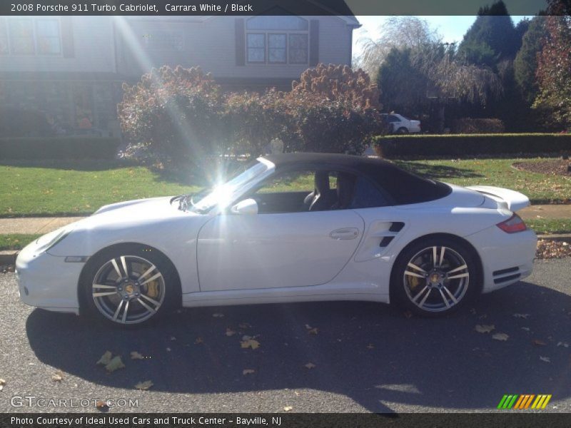 Carrara White / Black 2008 Porsche 911 Turbo Cabriolet