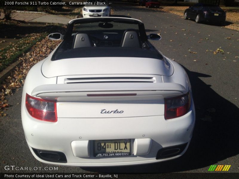 Carrara White / Black 2008 Porsche 911 Turbo Cabriolet