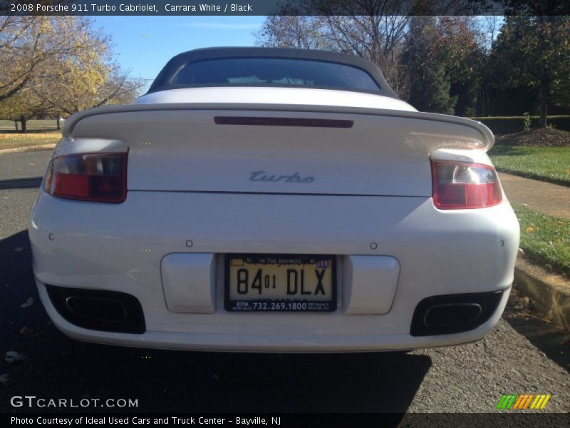 Carrara White / Black 2008 Porsche 911 Turbo Cabriolet