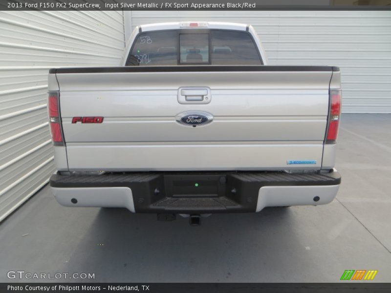 Ingot Silver Metallic / FX Sport Appearance Black/Red 2013 Ford F150 FX2 SuperCrew