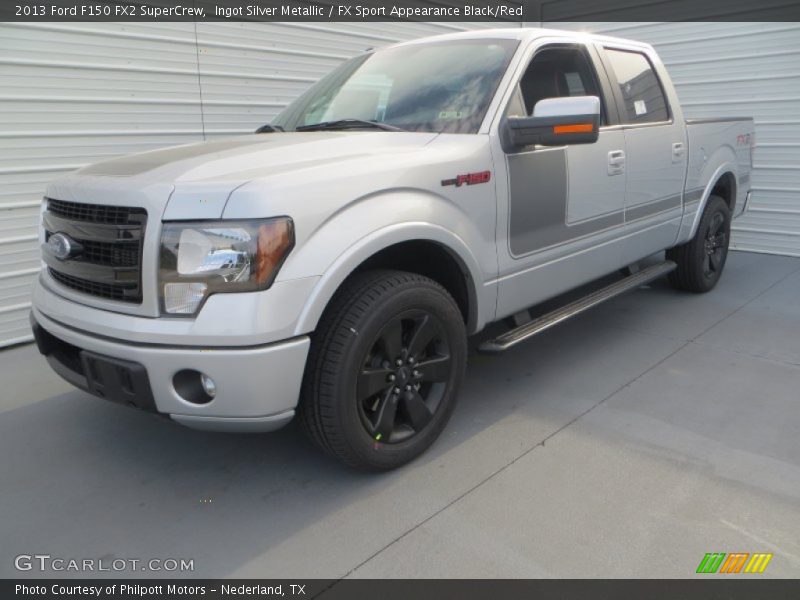 Ingot Silver Metallic / FX Sport Appearance Black/Red 2013 Ford F150 FX2 SuperCrew