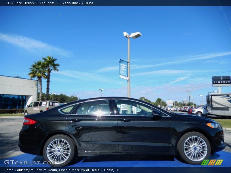 Tuxedo Black / Dune 2014 Ford Fusion SE EcoBoost