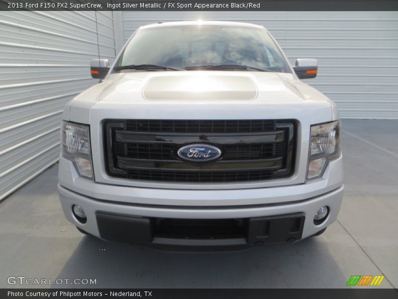 Ingot Silver Metallic / FX Sport Appearance Black/Red 2013 Ford F150 FX2 SuperCrew