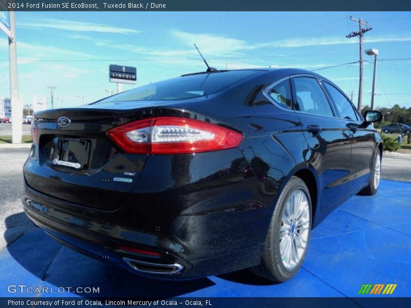 Tuxedo Black / Dune 2014 Ford Fusion SE EcoBoost