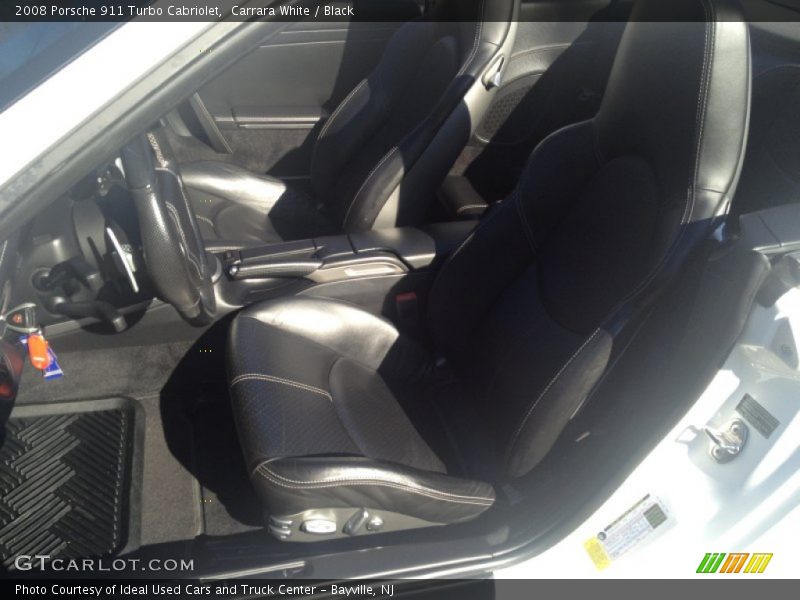 Carrara White / Black 2008 Porsche 911 Turbo Cabriolet