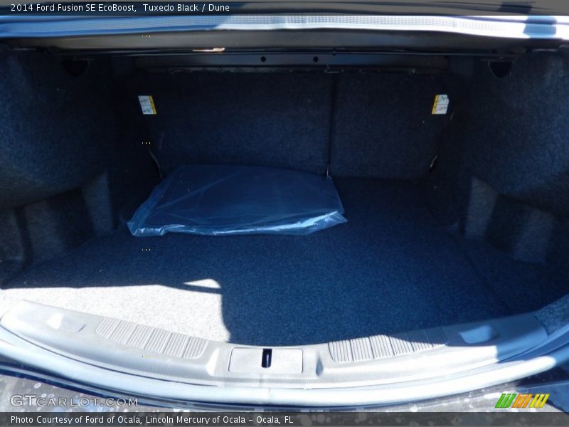 Tuxedo Black / Dune 2014 Ford Fusion SE EcoBoost