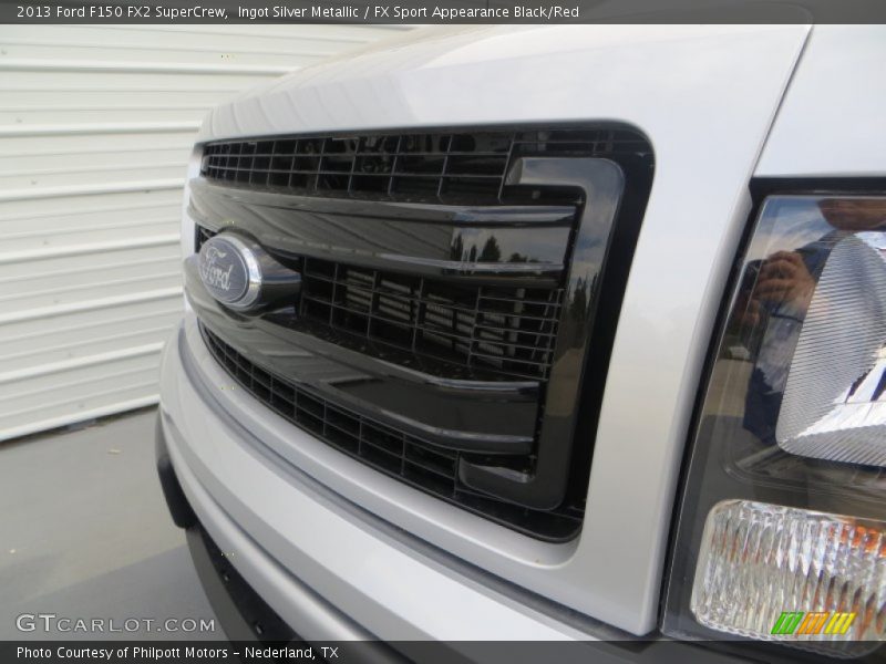 Ingot Silver Metallic / FX Sport Appearance Black/Red 2013 Ford F150 FX2 SuperCrew