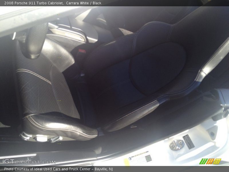 Carrara White / Black 2008 Porsche 911 Turbo Cabriolet