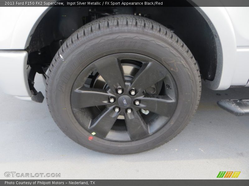 Ingot Silver Metallic / FX Sport Appearance Black/Red 2013 Ford F150 FX2 SuperCrew